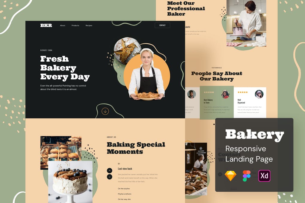 Bakery Responsive Landing Page