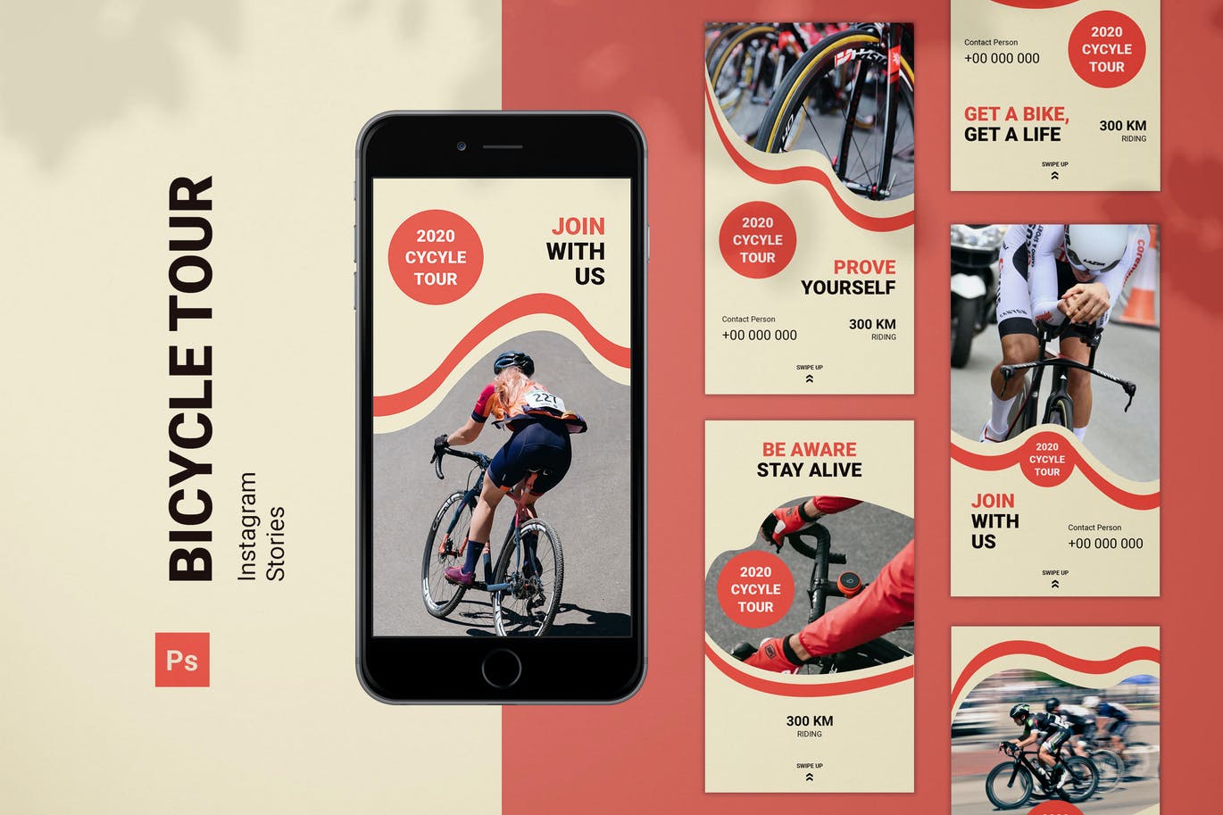 Bicycle Tour Instagram Stories