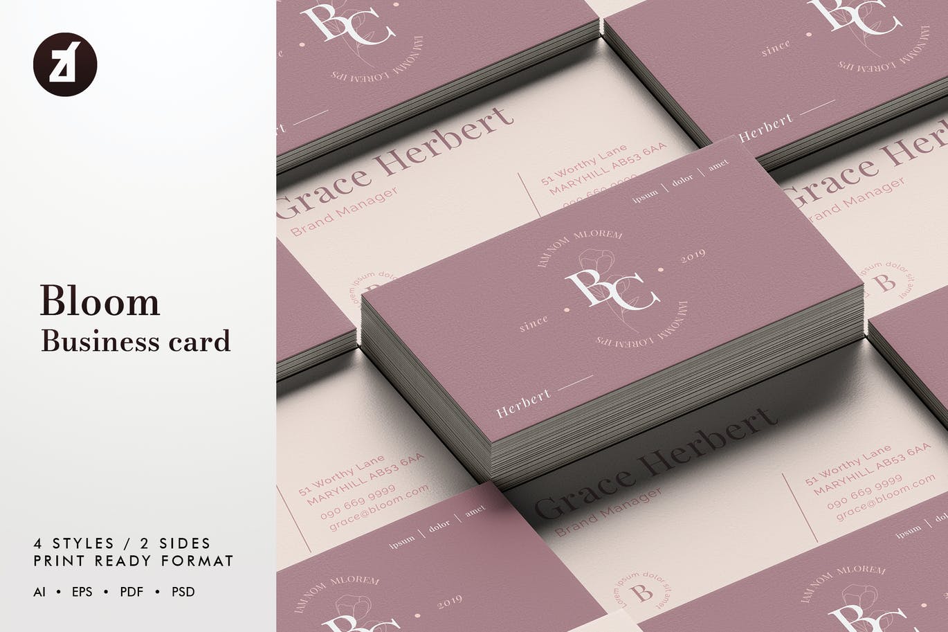 Bloom - Business card template