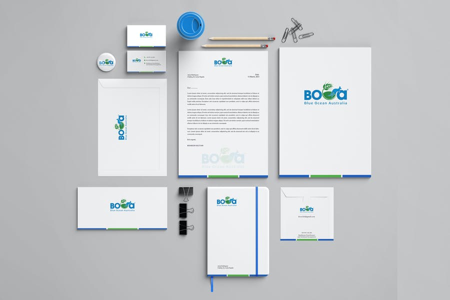 Boca Branding Identity & Stationery Pack
