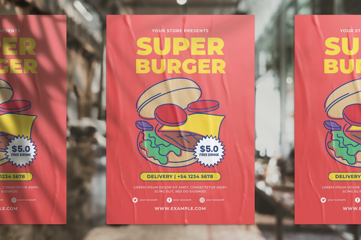 Burger Promotion Flyer