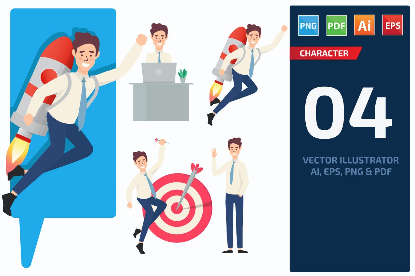 Businessman Character Set 3