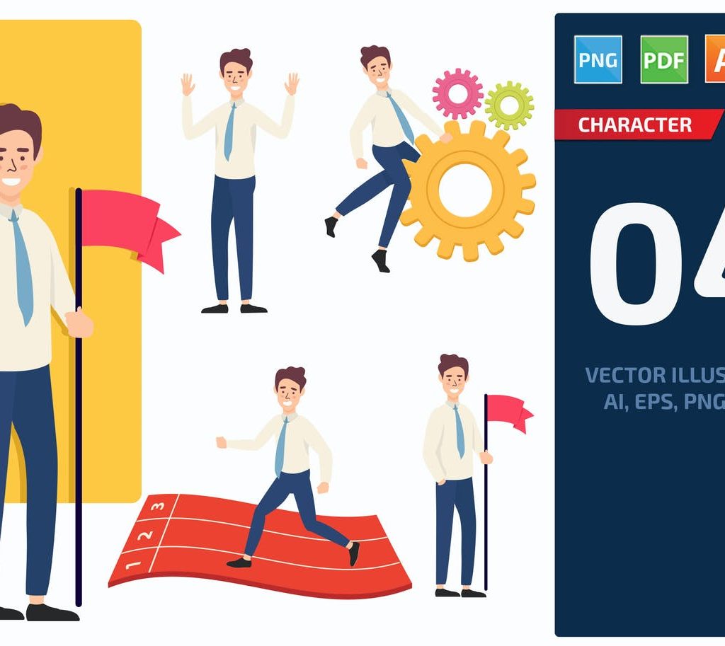Businessman Character Set 4