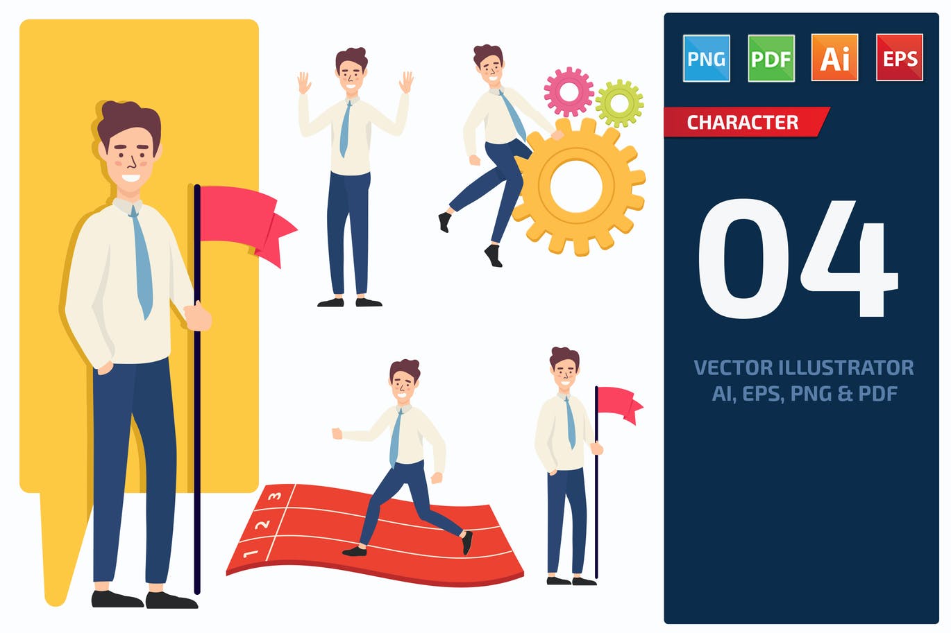 Businessman Character Set 4