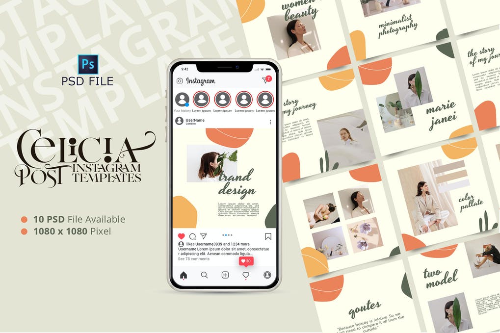 CELISIA - Fashion Instagram Post Template