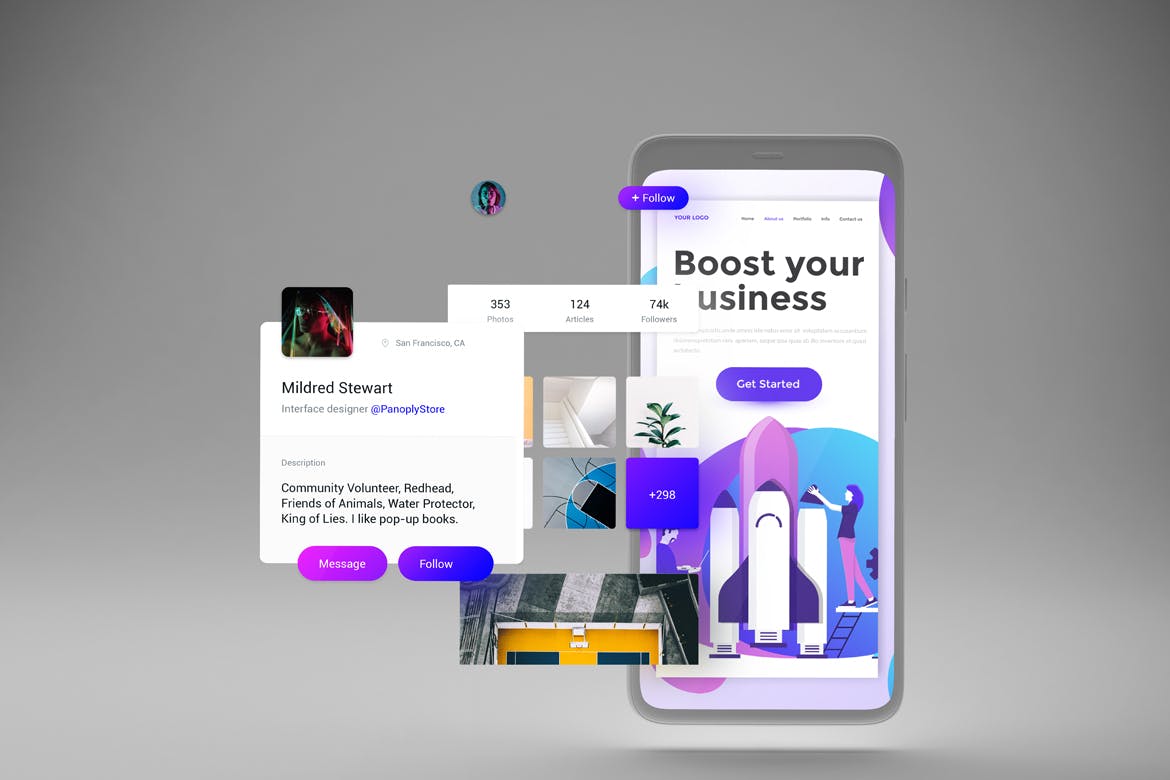 Clean Pixel 4 Mockup V.2