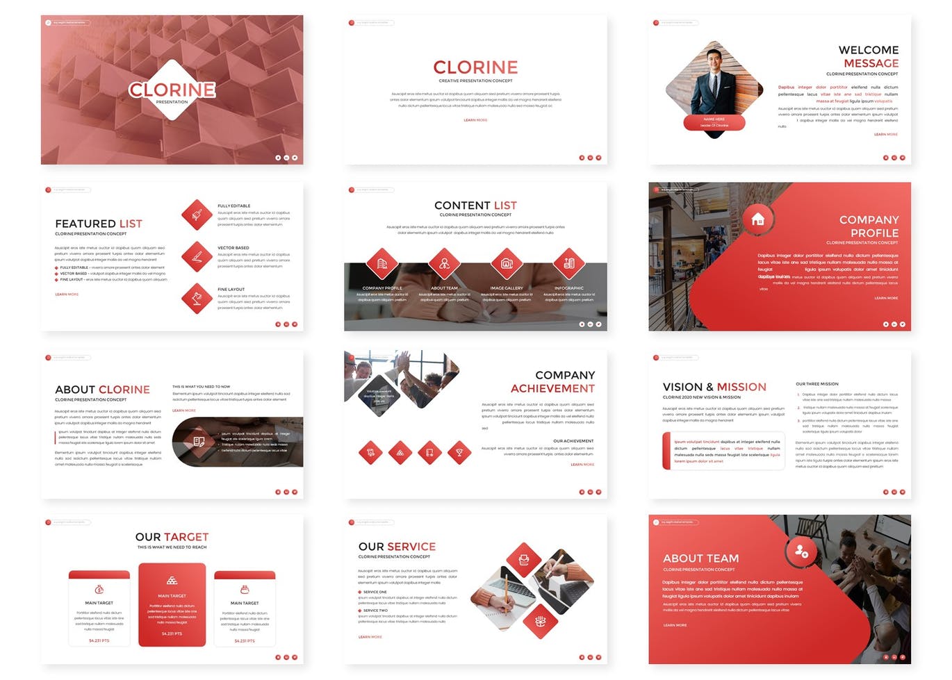 Clorine - Multipurpose Powerpoint Template
