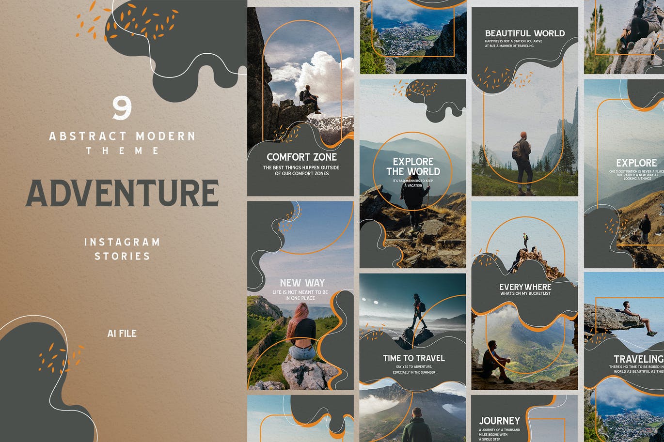 Cloud Theme - Adventure Instagram Stories