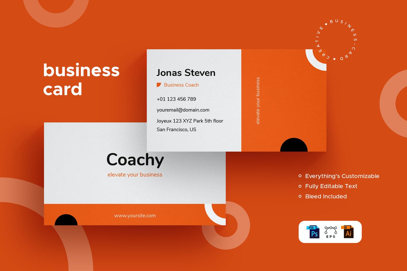 Coachy - Business Card - Stationery Kit