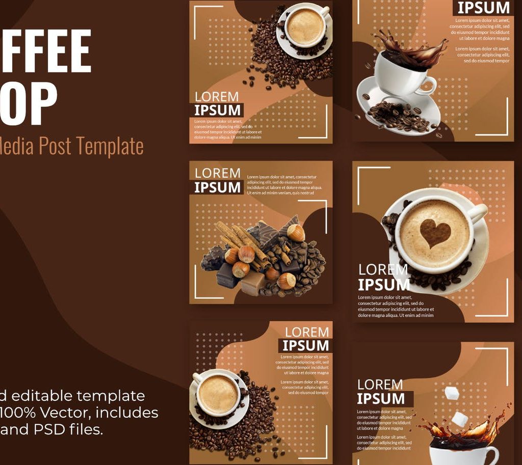 Coffee Lorem Social Media Template