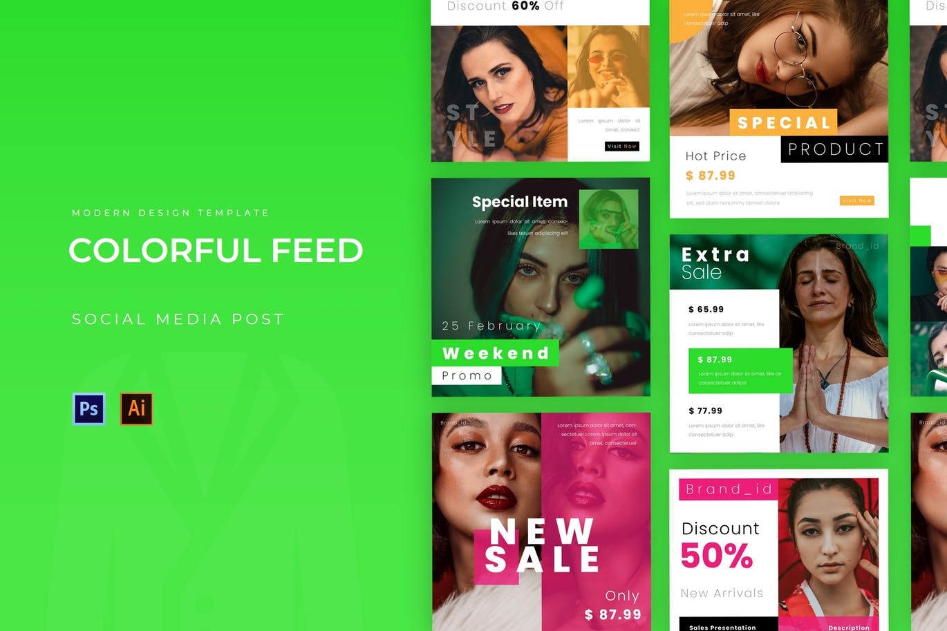 Colorful Feed Instagram Post