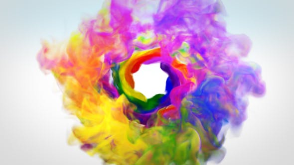 Colorful Smoke Logo Reveal