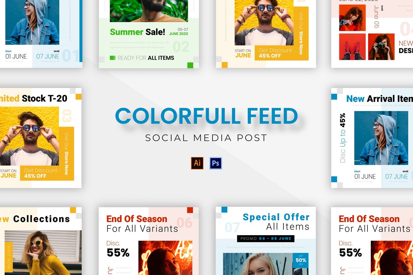 Colorful Socmed Post