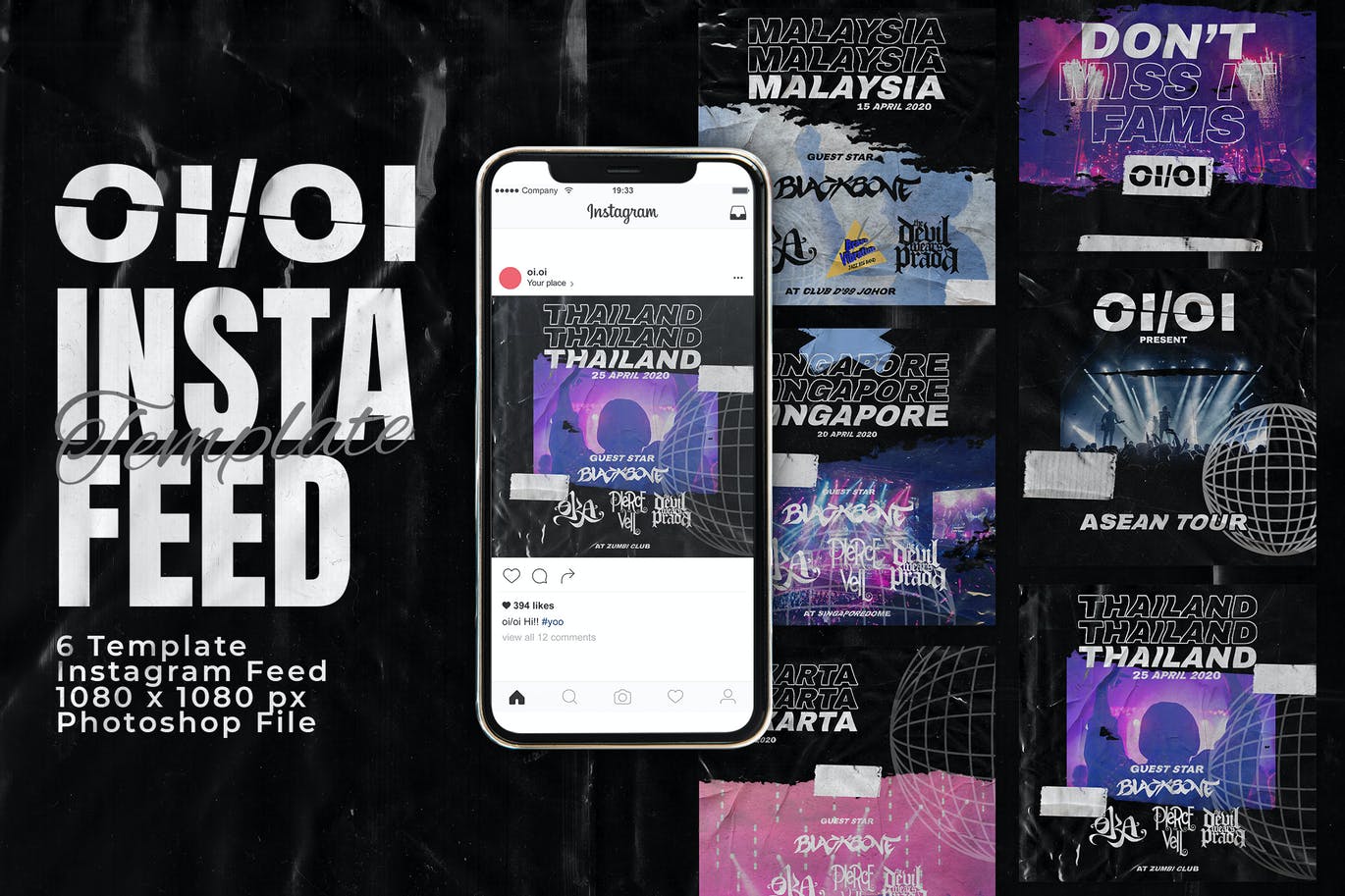 Concert Party Instagram Feed Post Template