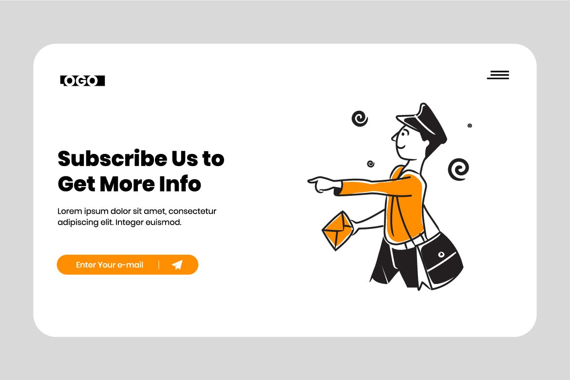 Corporate newsletter illustration