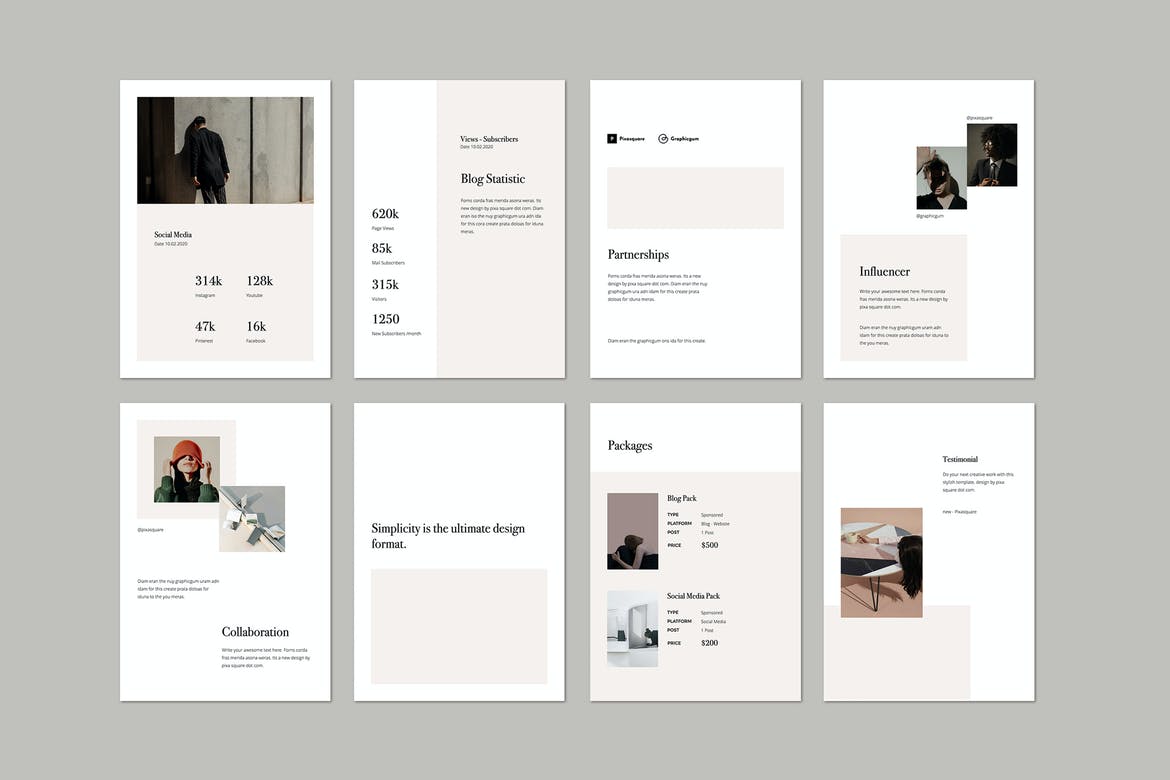 DANA - A4 Vertical Google Slides Template