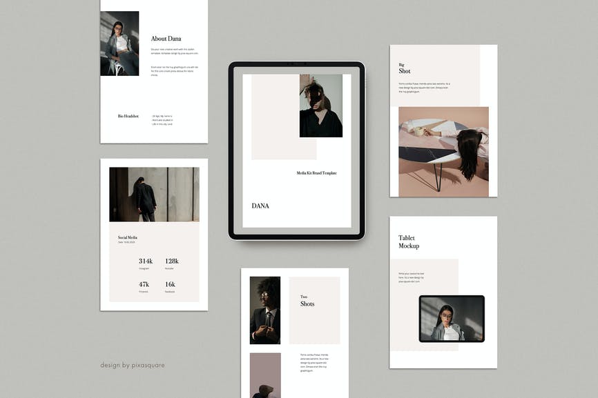 DANA - A4 Vertical Google Slides Template