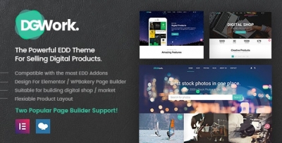 DGWork v1.8.6 NULLED - WordPress Business Template