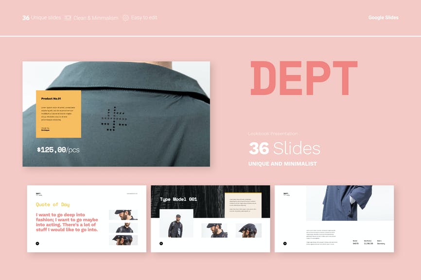 Dept - Fashion Presentation Google Slides