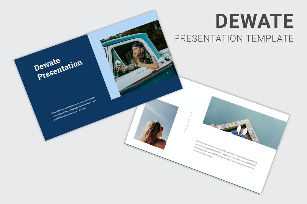 Dewate - Blue Color Tone Google Slides