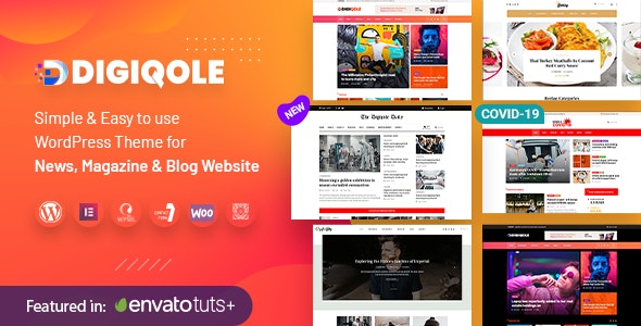 Digiqole - News Magazine WordPress Theme
