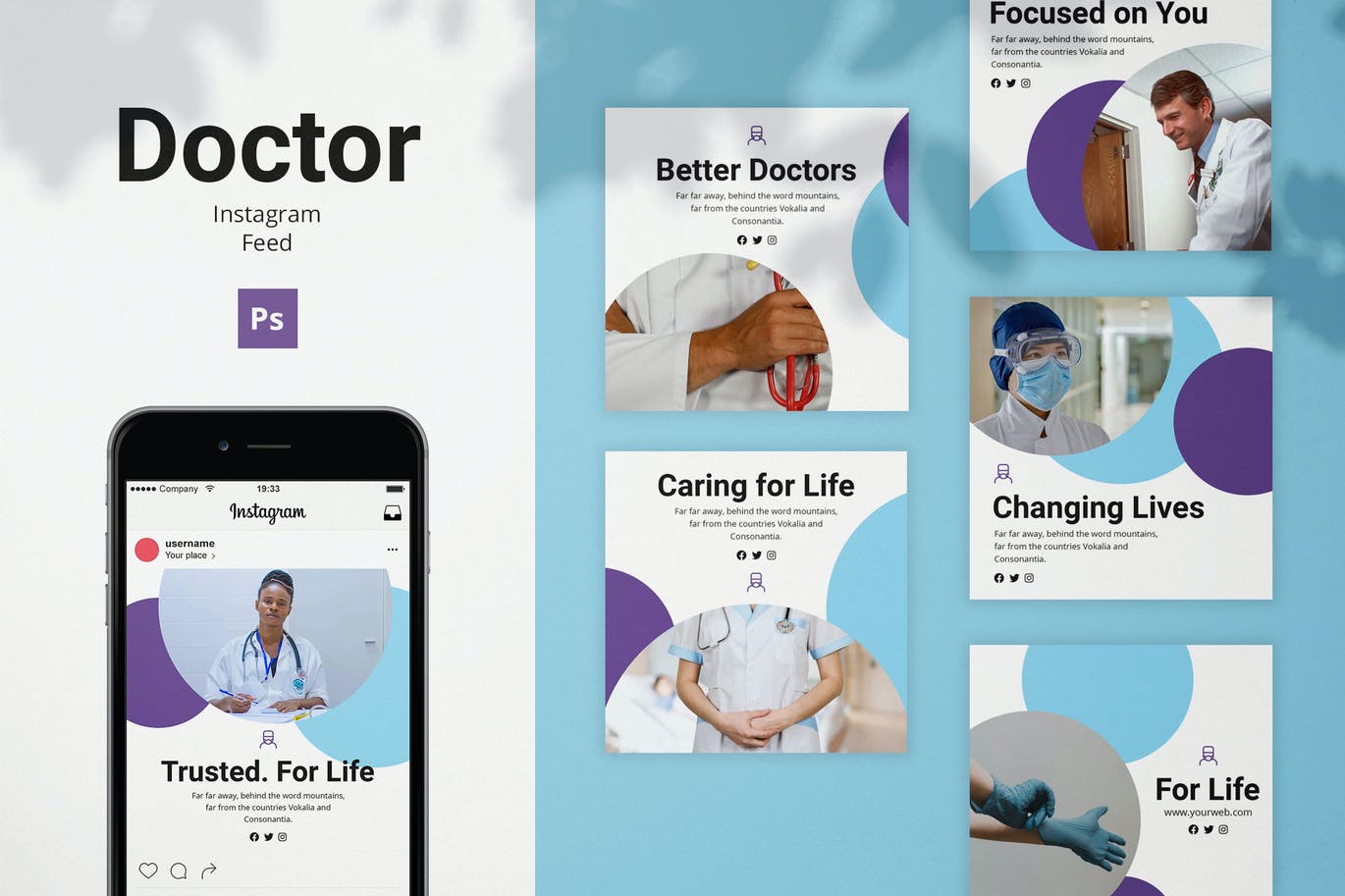 Doctor Instagram Feed Post Template