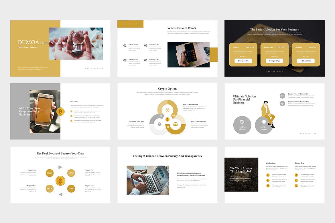 Dumoa : Crypto Currency Google Slides