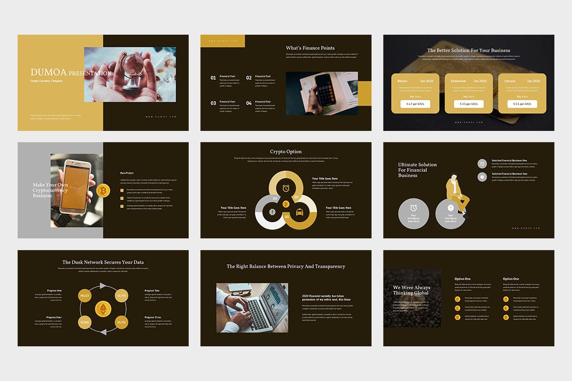 Dumoa : Crypto Currency Google Slides