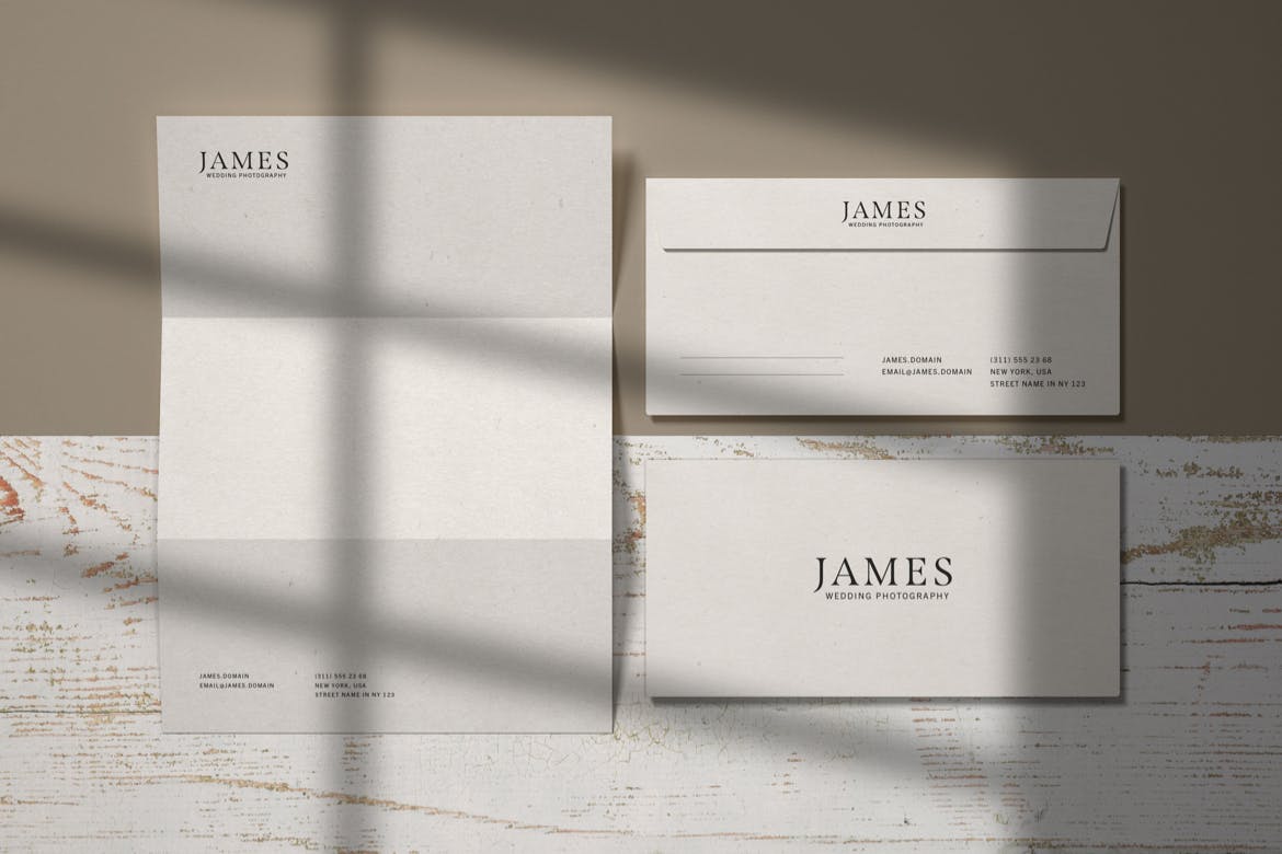 Envelope and Letterhead Stationery Branding Mockup