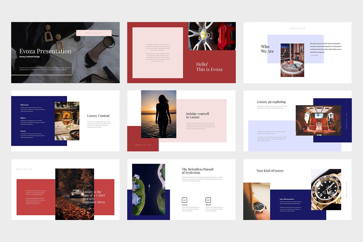 Evoza : Luxury Lifestyle Powerpoint