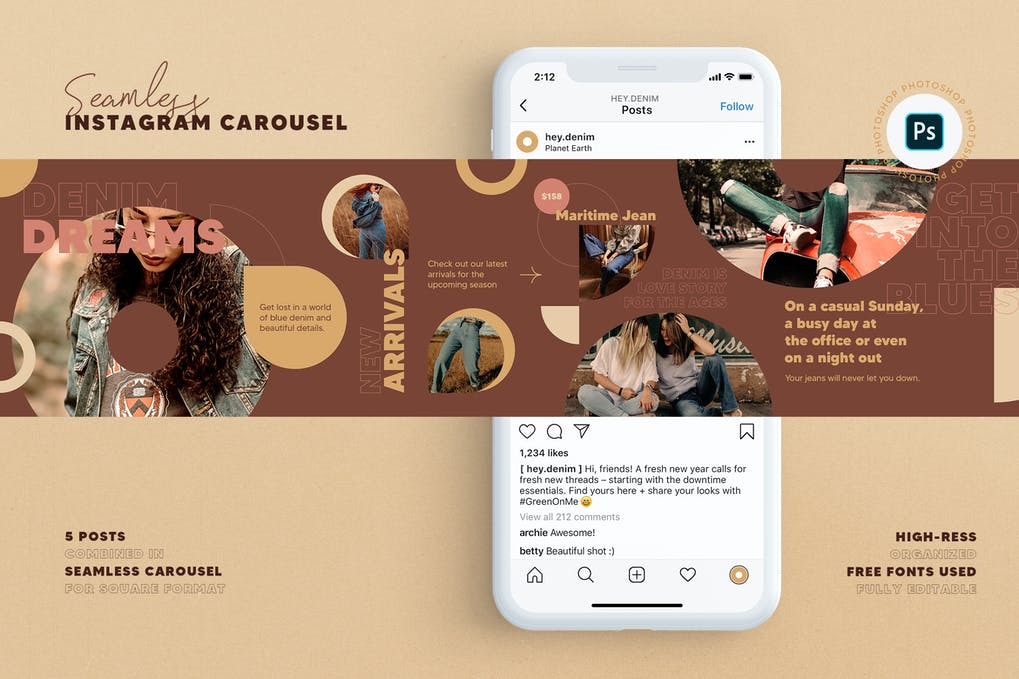 Fashion Store Instagram Carousel