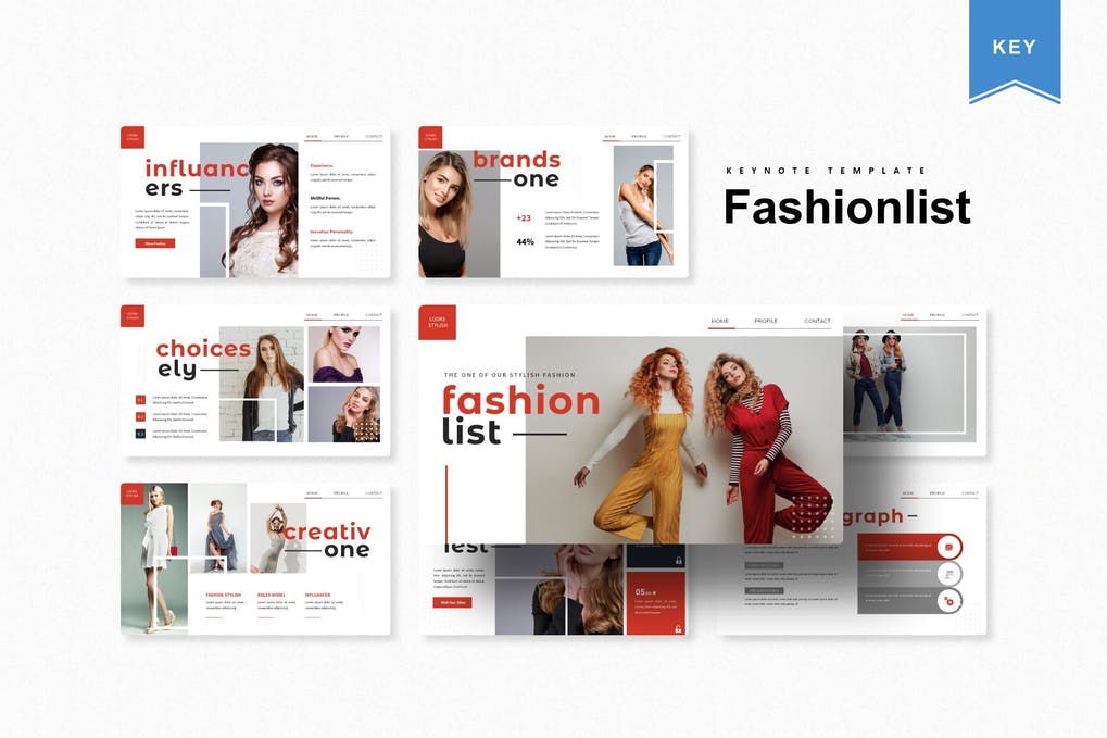 Fashionlist | Keynote Template
