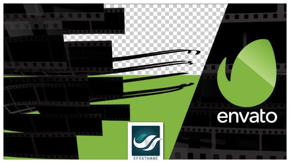 Film Stripe Logo Transition