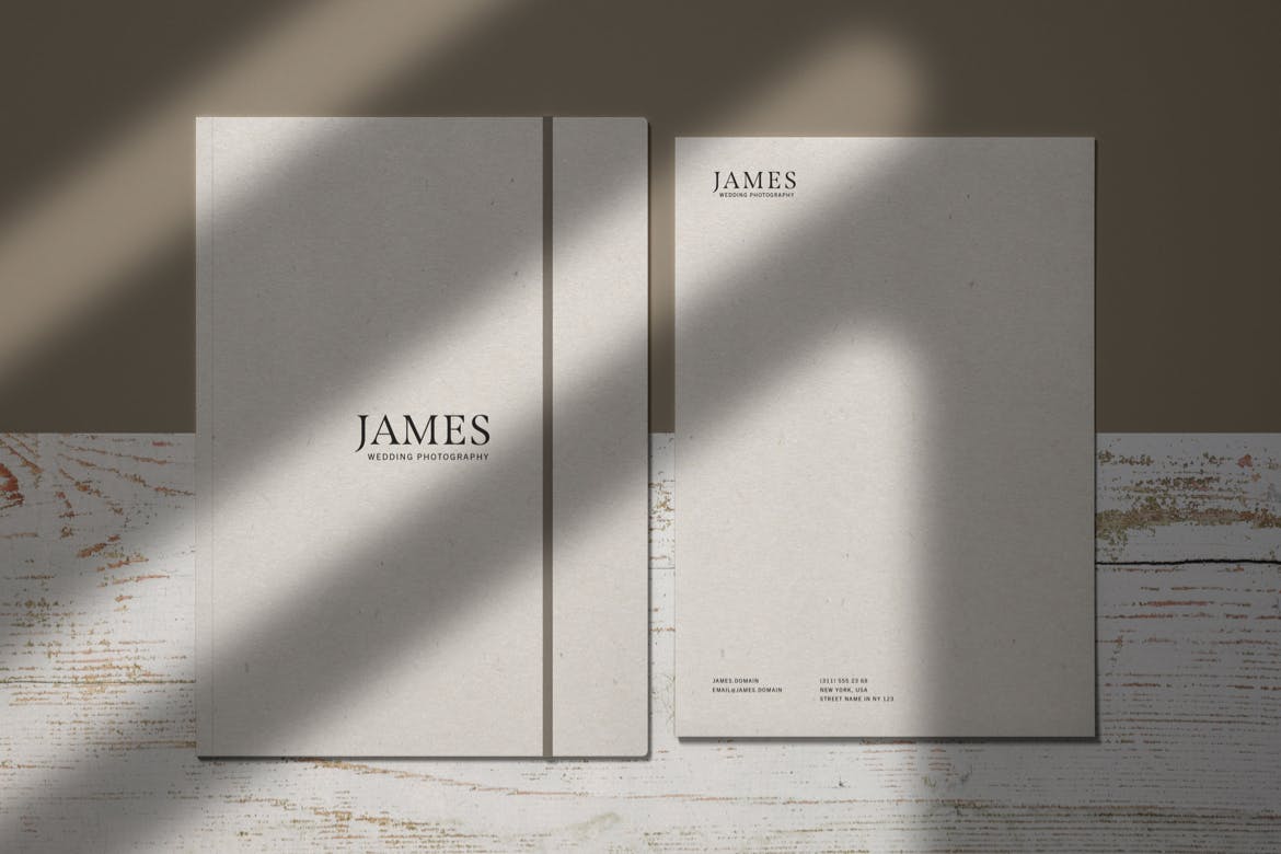 Folder Stationery Branding Mockup