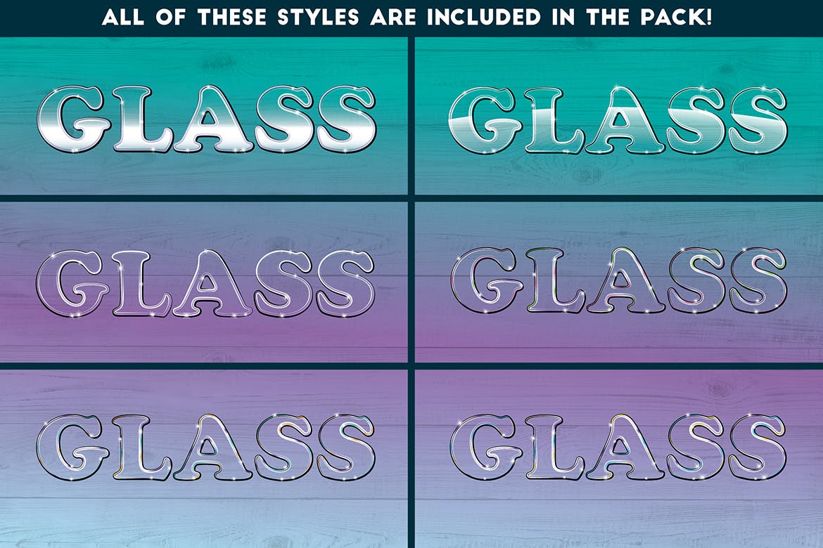 Glass & Gloss Text Effects