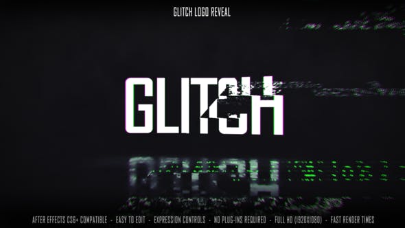 Glitch Logo Reveal