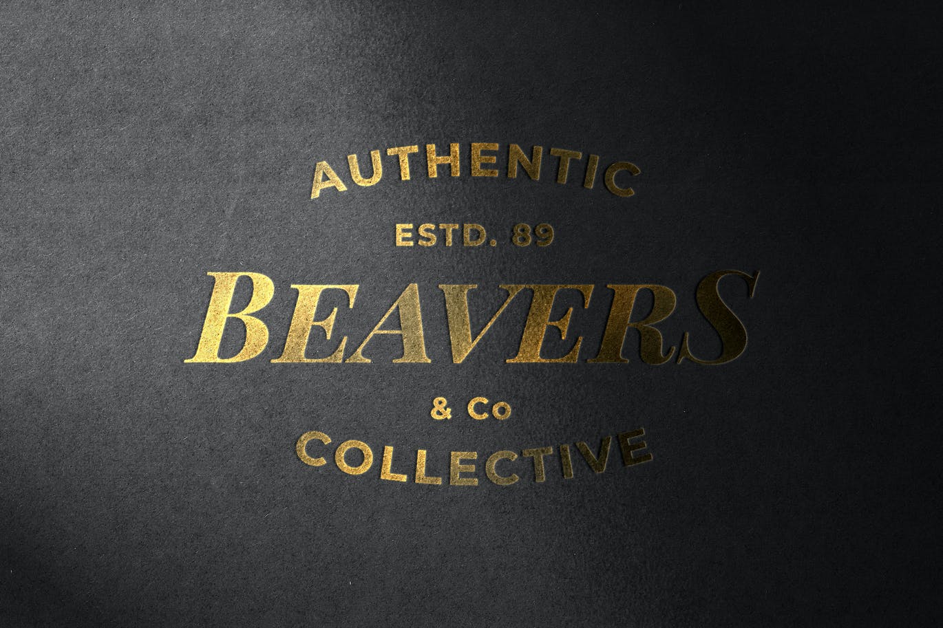 Gold Stamping Logo Mockup