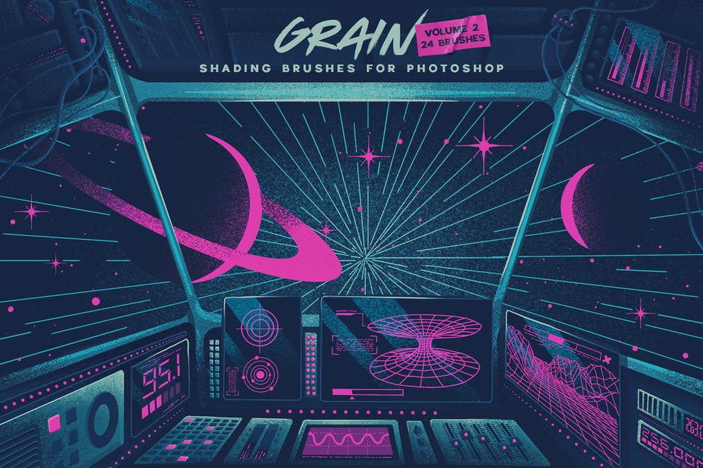 Grain Volume II Photoshop Brushes