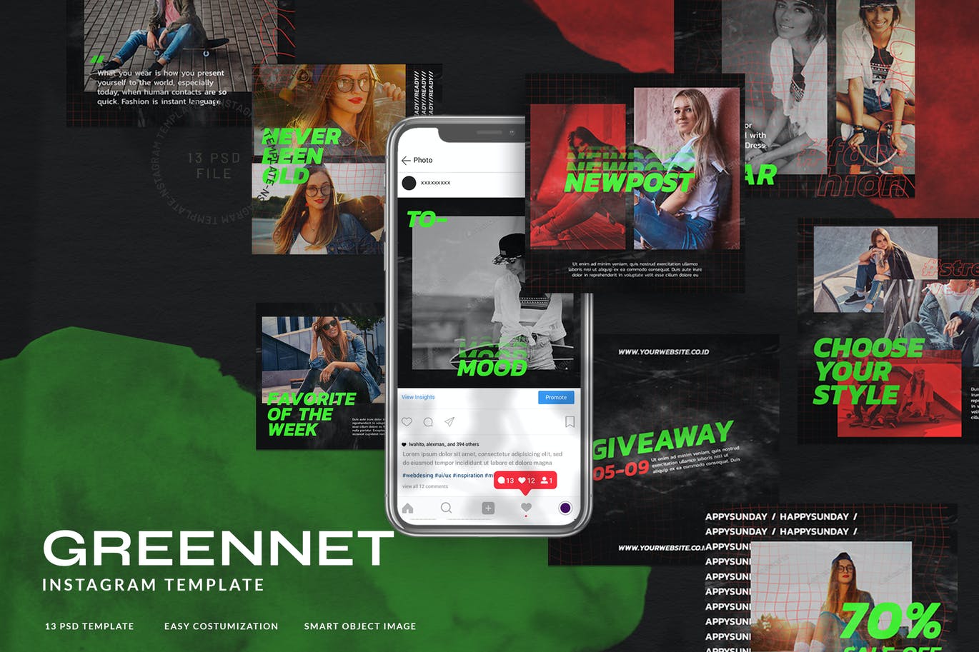 Greennet Instagram Stories Fashion Streetwear
