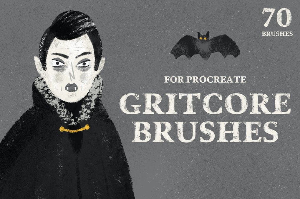 Gritcore Brushes for Procreate
