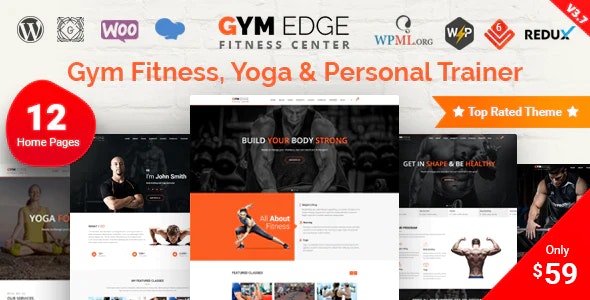 Gym Edge - Fitness WordPress Theme