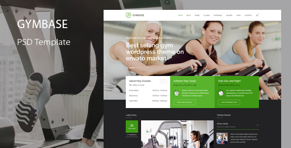 GymBase - Gym Fitness WordPress Theme
