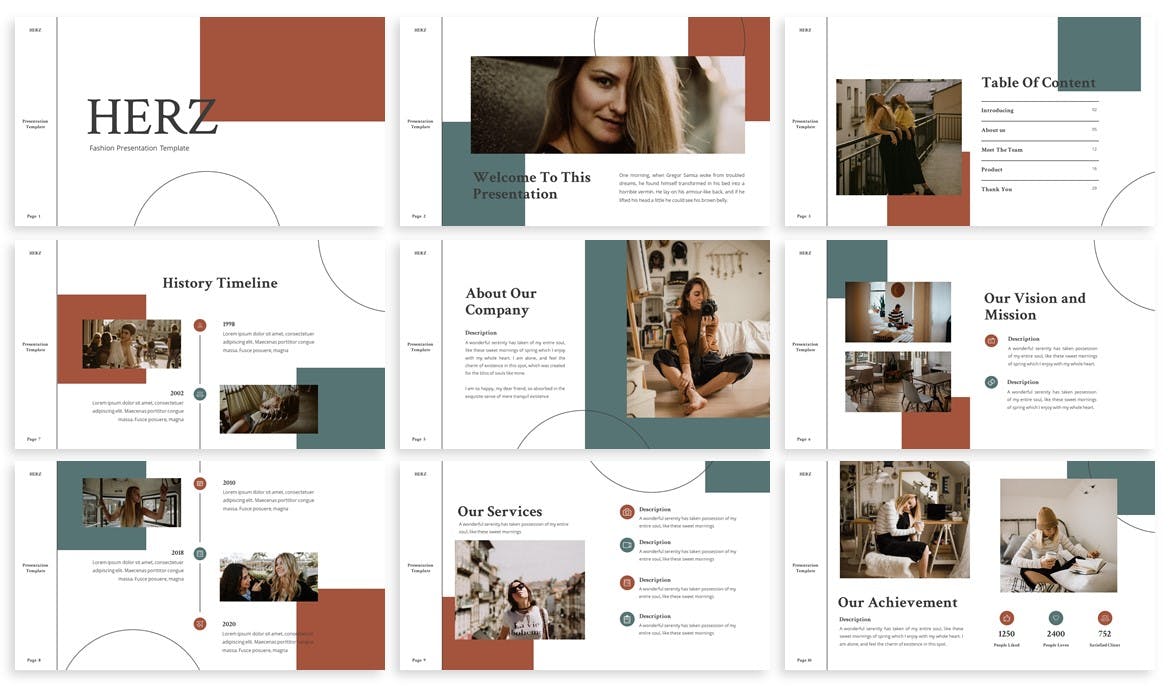 Herz - Lookbook Keynote Template