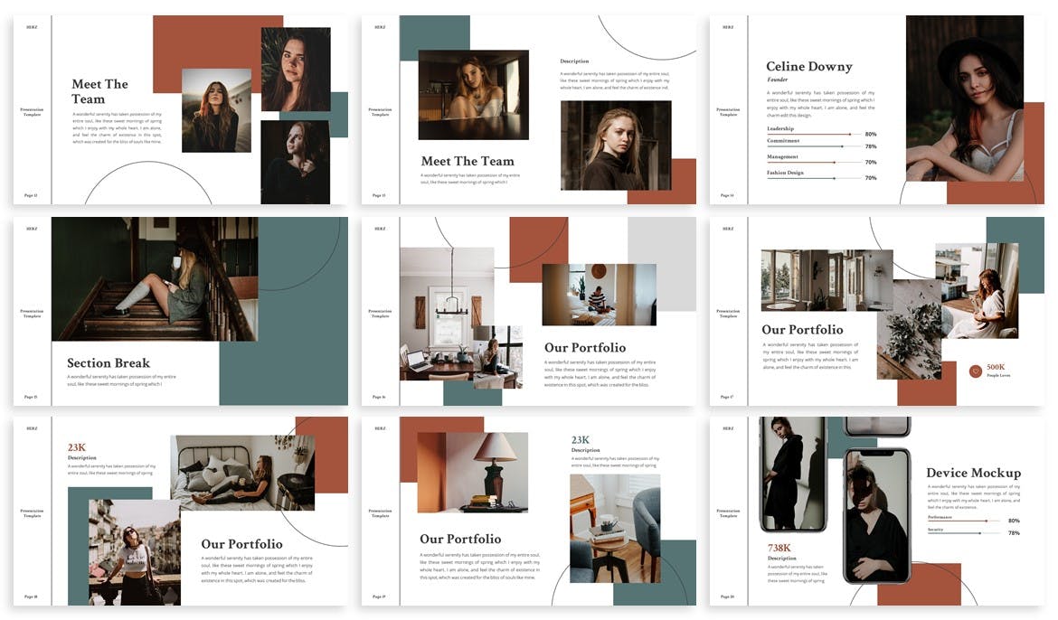 Herz - Lookbook Keynote Template