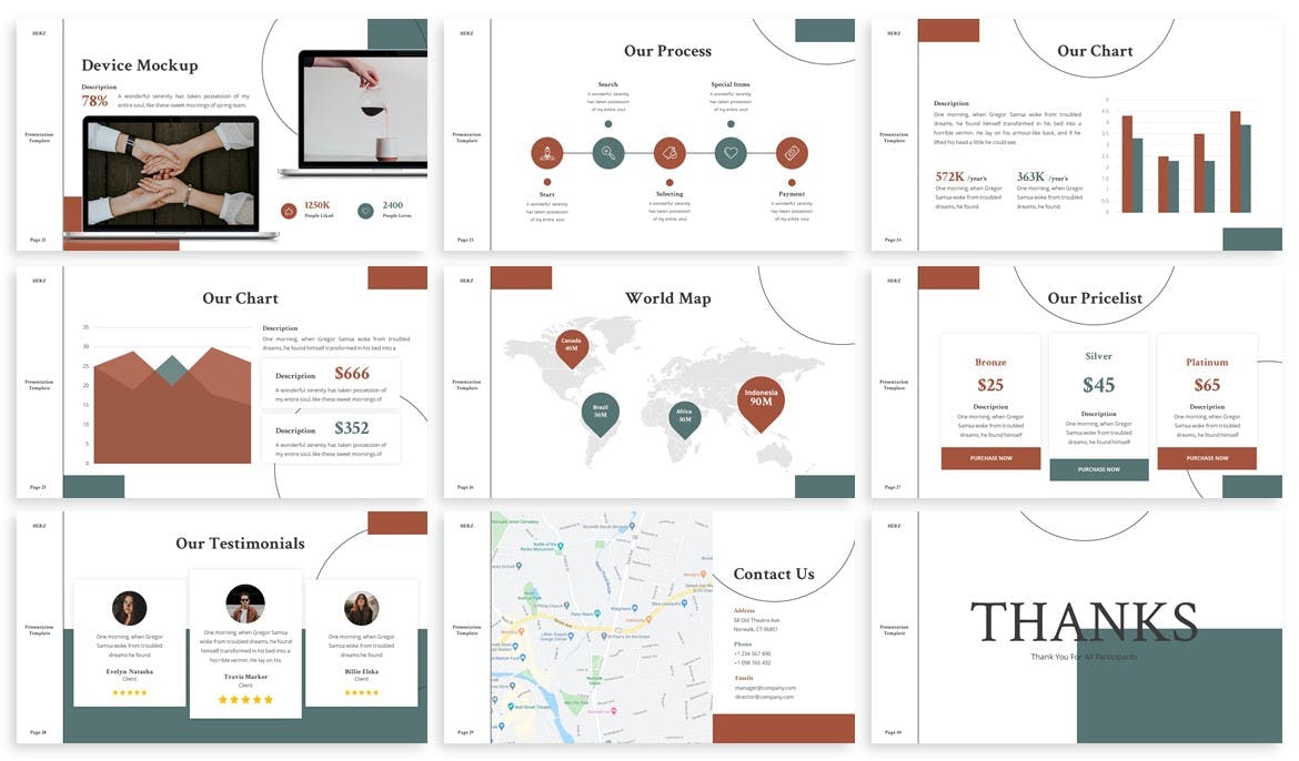 Herz - Lookbook Keynote Template