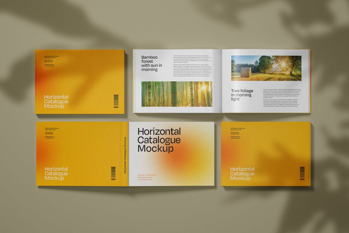 Horizontal Catalogue Mockup