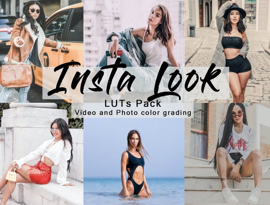 Insta Looks | LUTs Pack A collection of 5 looks for your Instagram feed. Perfect for all types of videos and photos and is beautifully balanced for a wide range of social media and portraits. In many instances, you will be able to get a great result in an instant. However, you can always make adjustments, increase/decrease intensity, adjust contrast etc. to suit individual video clips & photos. ★★★★★ The LUTs are in .cube format and work with most of the video and photo editing programs such as Final Cut, Premiere Pro, Photoshop, After Effects, DaVinci Resolve, Sony Vegas, etc. You'll receive 5 .cube files (LUTs) and an Instructions text file Have fun color grading!