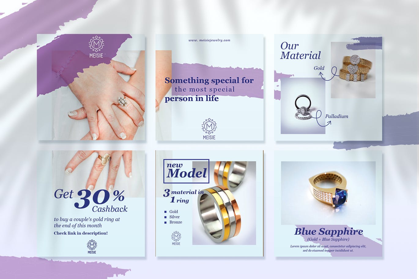 Jewelry Instagram Puzzle Feeds