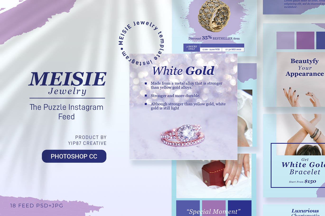 Jewelry Instagram Puzzle Feeds