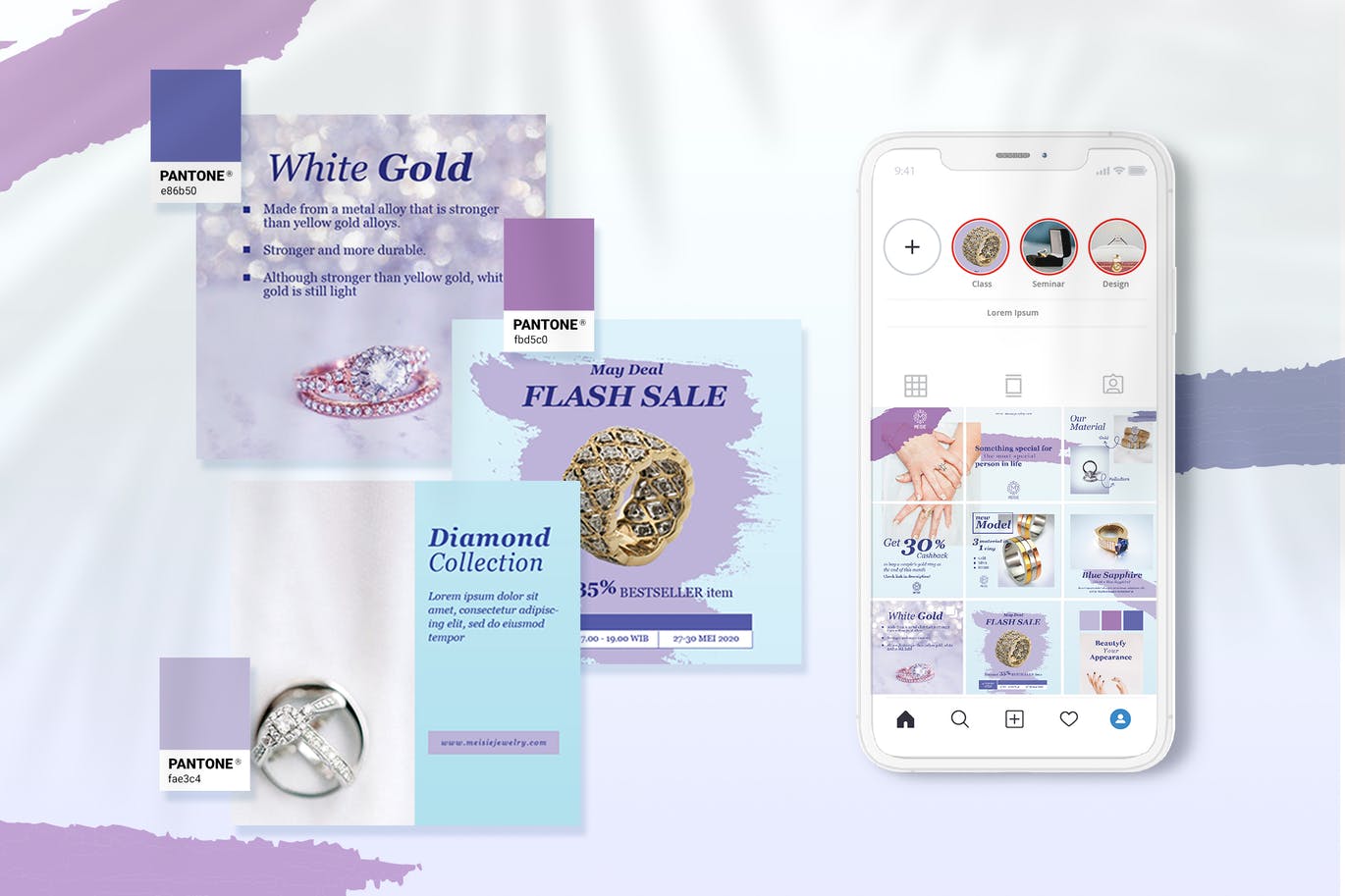 Jewelry Instagram Puzzle Feeds